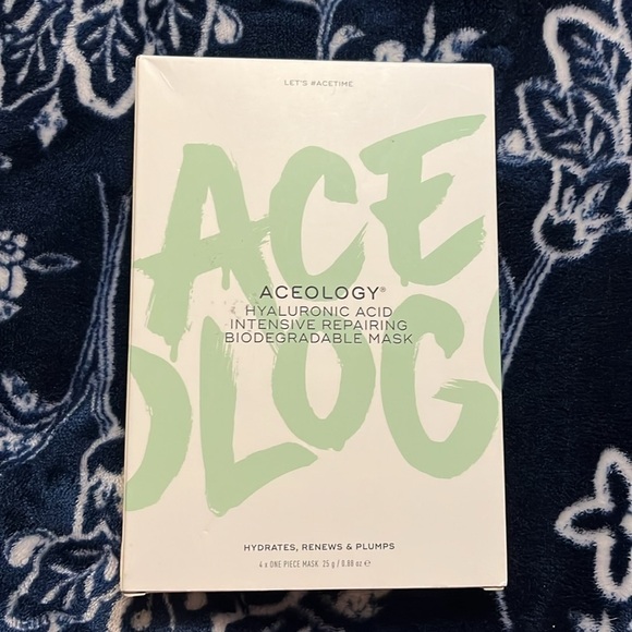 NEW! Aceology Hyaluronic Acid Intensive Repairing Biodegradable Mask 4-Pack - Picture 6 of 9
